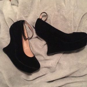 Funky wedge heel Mary Janes